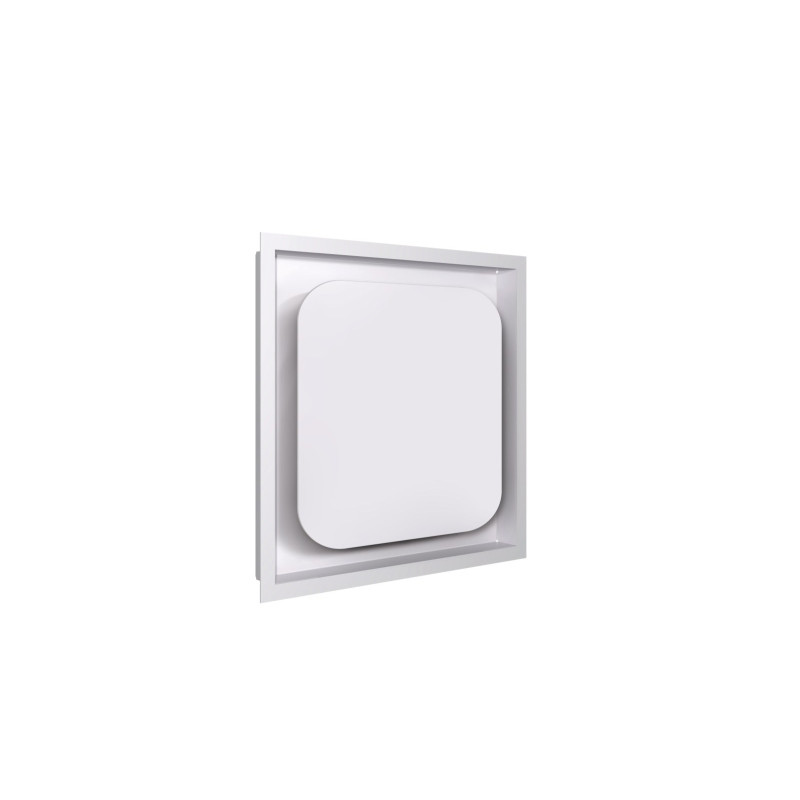 Grille air pellet 18x18 blanc