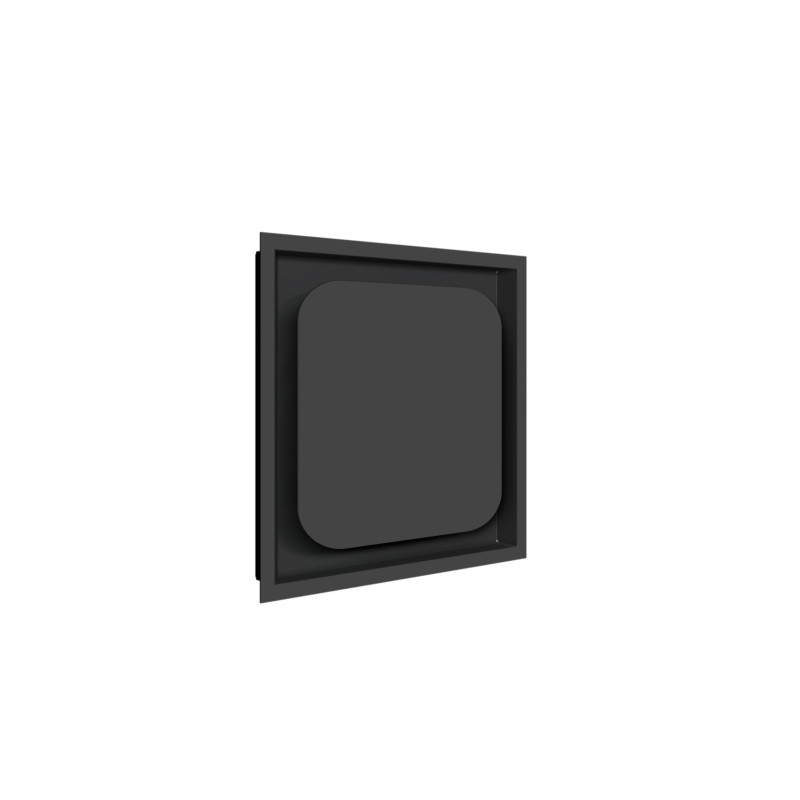 Grille air pellet 18x18 noir