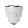 Adaptateur 60/100- frisquet Dualis basse température, Ø80/125