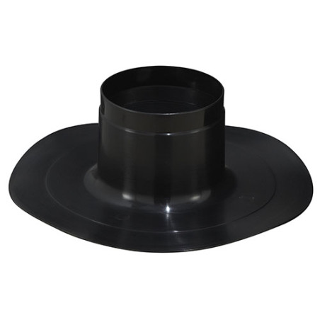 Solin toit plat G.A noir Dualis basse température, Ø80