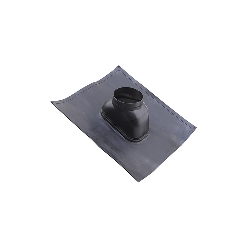 Solin flexible 15°-45° noir Dualis condensation, Ø80