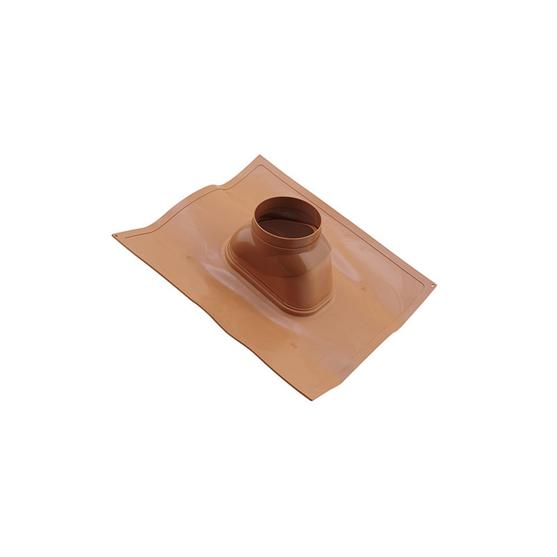 Solin flexible 15°-45° brique Dualis condensation, Ø80