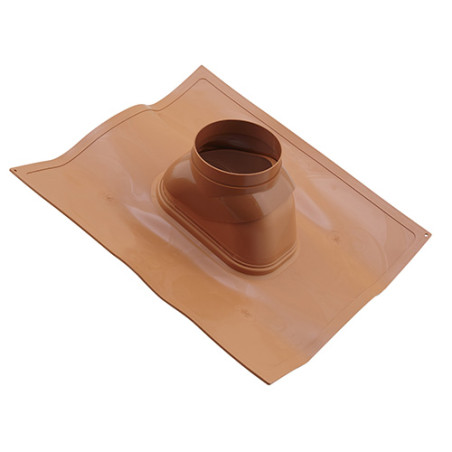 Solin flexible 15°-45° brique Dualis condensation, Ø80