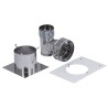 Kit flexible rectangulaire concentrique H Duogas, Ø80, non peint