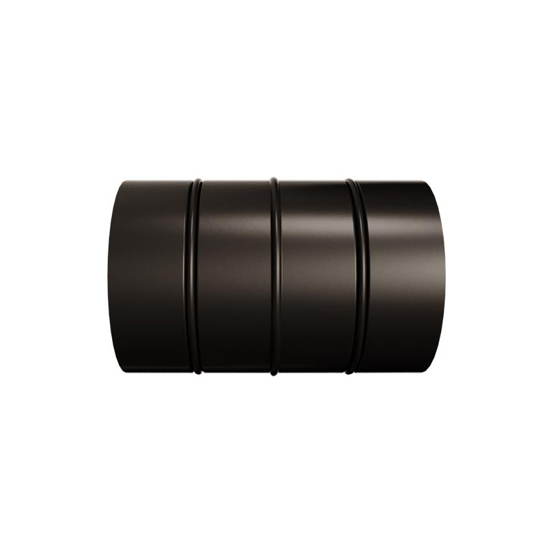 Raccord male/male aspn PGI, Ø60, noir grainé mat RAL 9030