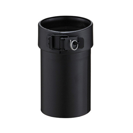 Adaptateur poêle invicta PGI, Ø80, noir grainé mat RAL 9030