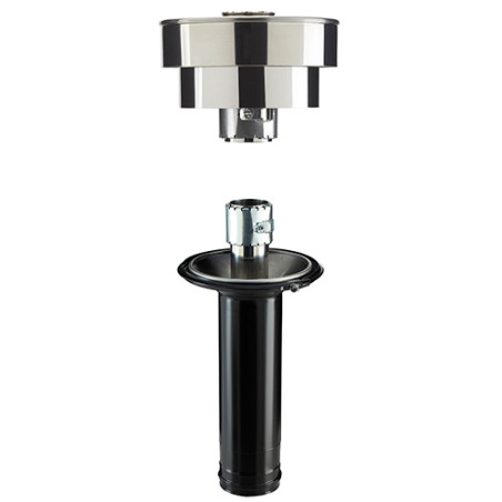 Kit sortie de toit 155 PGI, Ø80/130, noir mat RAL 9019