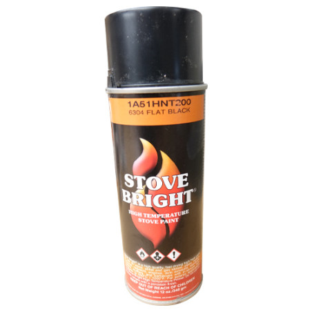 Bombe peint fatblack hauteur 600° C