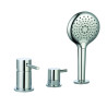 Mitigeur bain-douche 3 trous sur table douchette 3 jets COX / ORTENCE