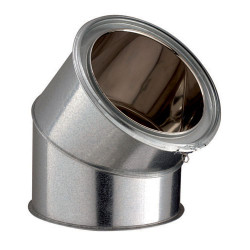 Élément de coude 45° Inox-Galva