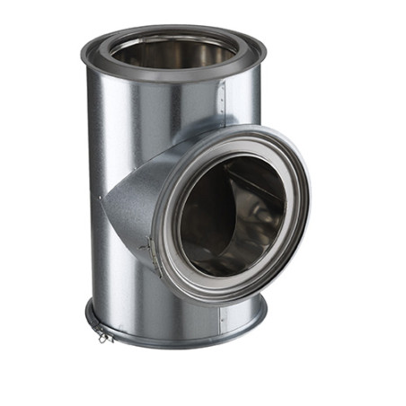 Té isolé à 90° Inox-Galva