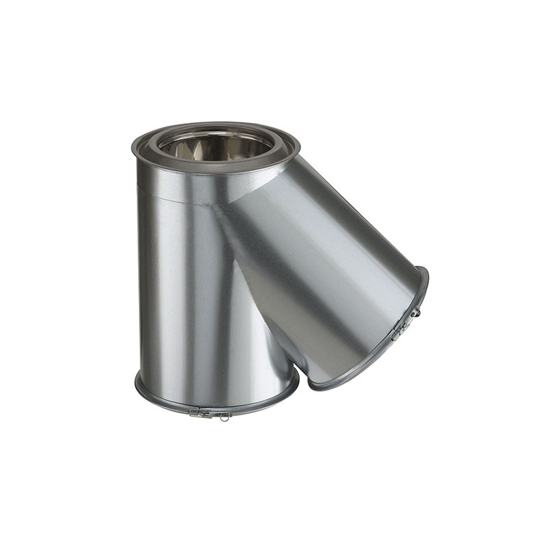 Té isolé à 135° Inox-Galva