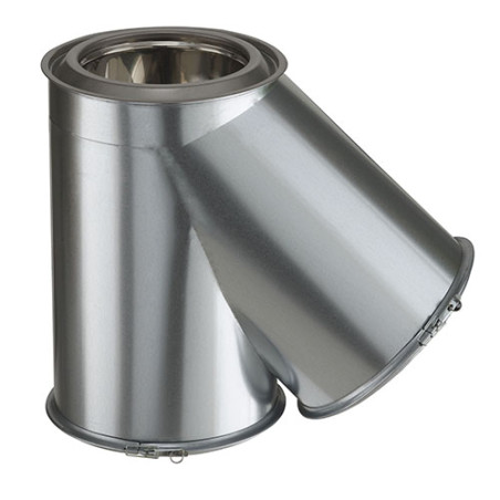 Té isolé à 135° Inox-Galva