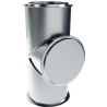 Té trappe de ramonage 90° Inox-Galva