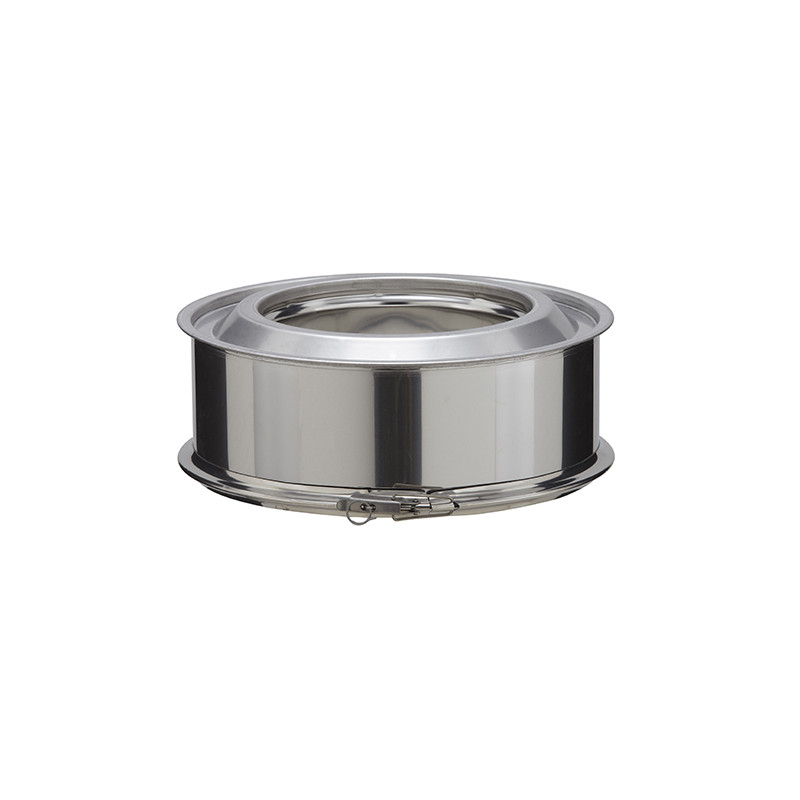 Élément droit inox 100 Inox-Inox