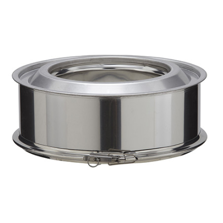 Élément droit inox 100 Inox-Inox