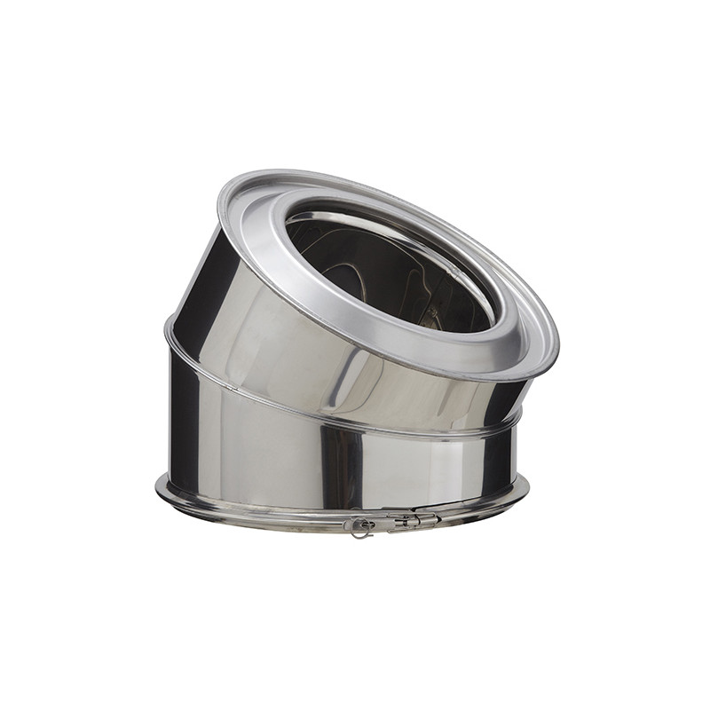 Élément de coude inox 30° Inox-Inox