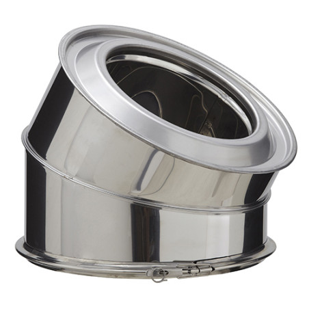 Élément de coude inox 30° Inox-Inox