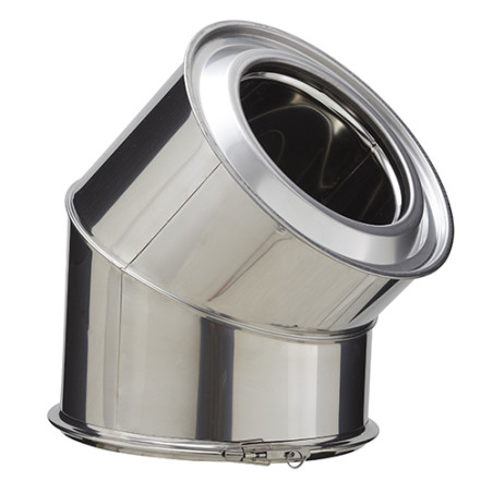 Élément de coude inox 45° Inox-Inox