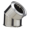 Élément de coude inox 45° Inox-Inox