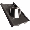 Solin inox 0 à 15° eternit 701 Inox-Inox, gris poussière RAL 7037