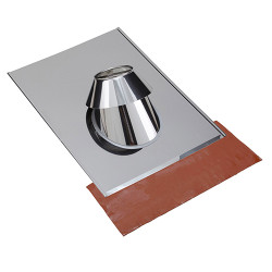 Solin inox 45 à 56° tuile Inox-Inox