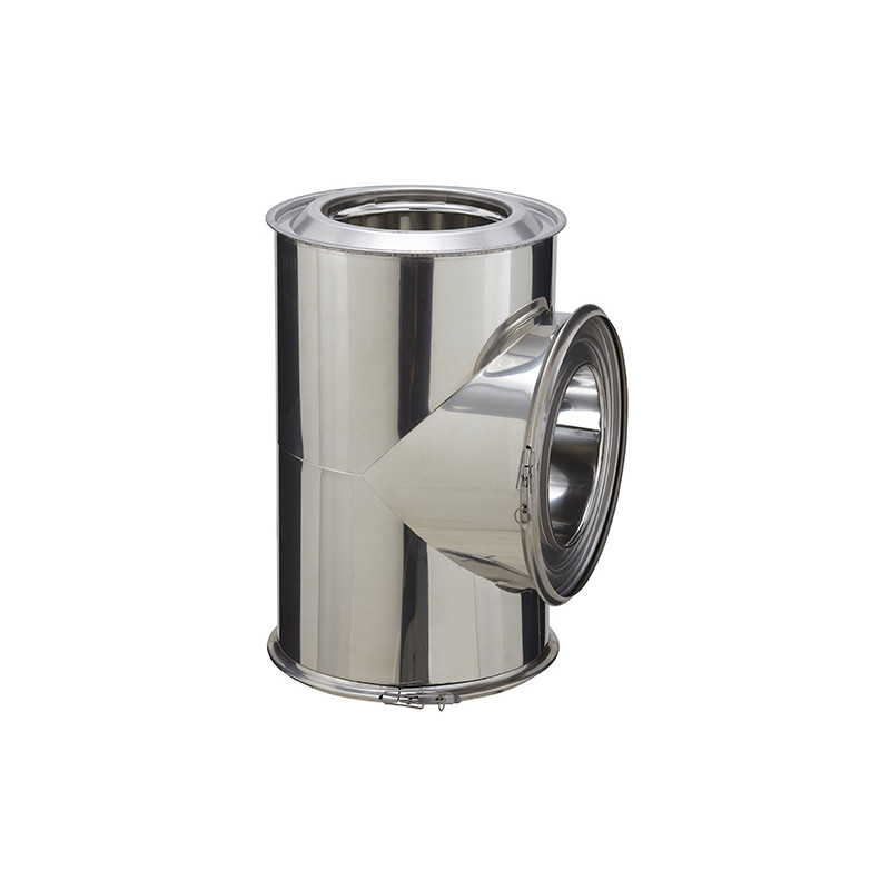 Té isolé inox à 90° Inox-Inox