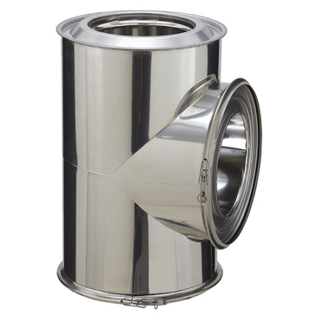 Té isolé inox à 90° Inox-Inox