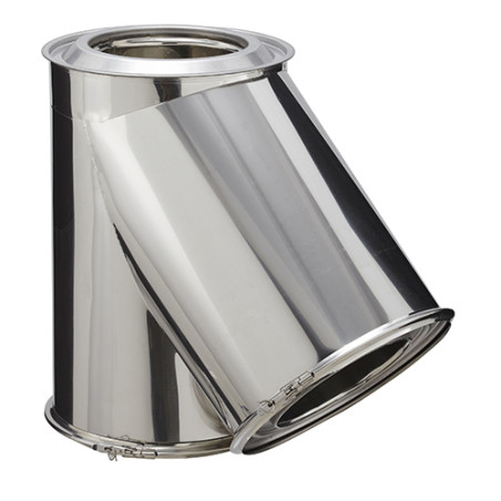 Té isolé inox à 135° Inox-Inox