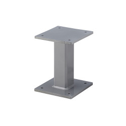 Rallonge ancrage mur 10 cm BT 5M Therminox TI, aluminium blanc RAL 9006