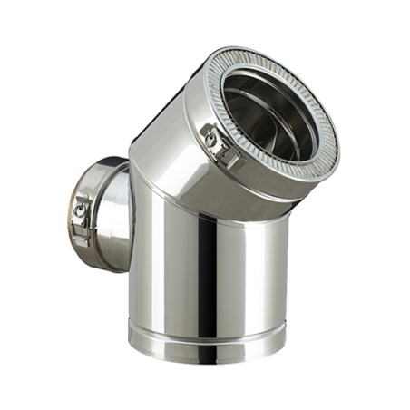 Coude 45° trappe de visite Therminox TI