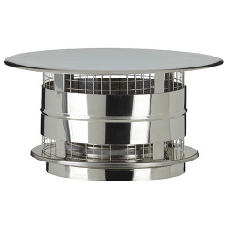 Chapeau aspirateur + grillage Therminox