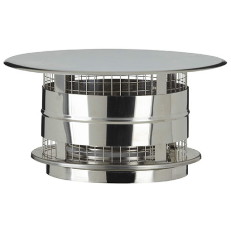 Chapeau aspirateur + grillage Therminox