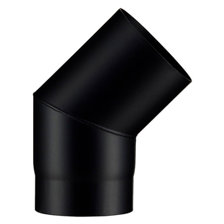 Coude SEG45 acier bros. noir mat