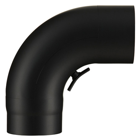 Coude 90 trappe visite ANM acier 2 mm