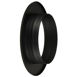 Rosace à sceller acier noir mat