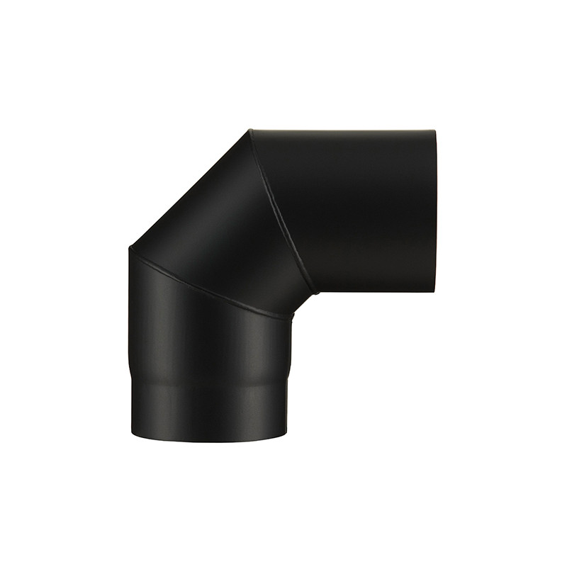 Coude SEG. 90 à noir M acier 2 mm