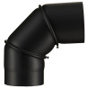 Coude seg.regl.90 à noir M acier 2 mm
