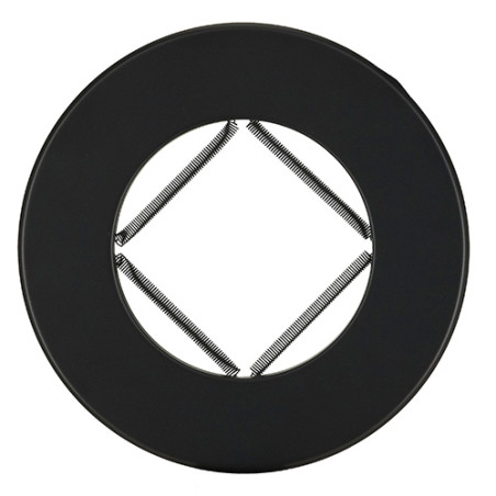 Rosace acier noir M