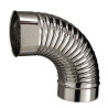 Coude 90 soudé plissé inox SOI