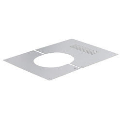Plaque vent.tub.chauff inox SOI