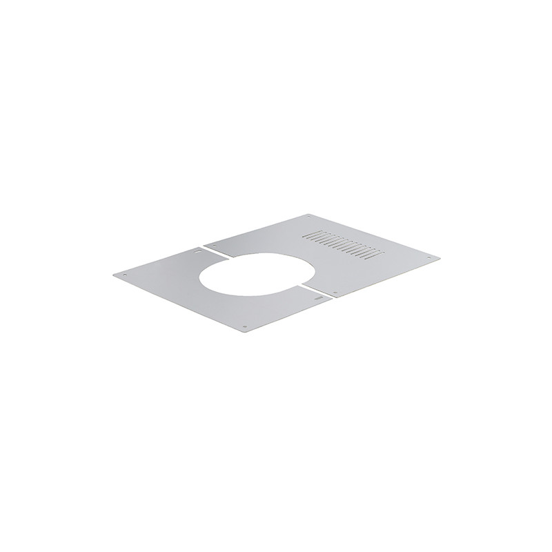Plaque vent.tub.chauff inox SOI