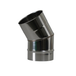 Coude 30 soudé facette inox SOI