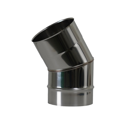 Coude 30 soudé facette inox SOI