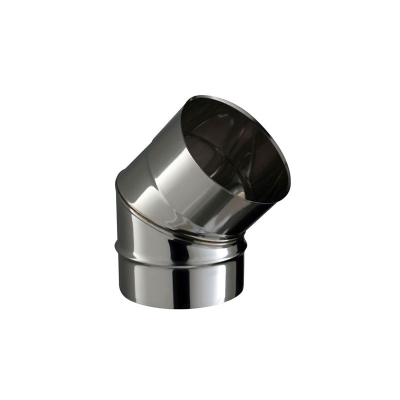 Coude 45 soudé facette inox SOI