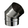 Coude 45 soudé facette inox SOI
