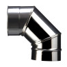 Coude 90 soudé facette inox SOI