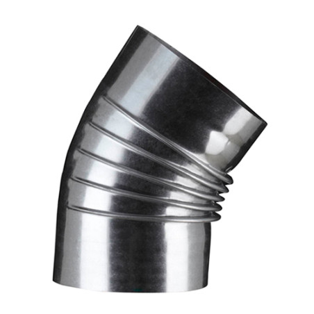 Coude plissé aluminié 30°