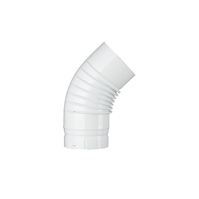 Coude émaillé blanc 45°