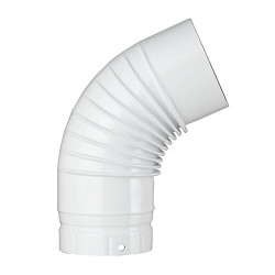 Coude émaillé blanc 65°